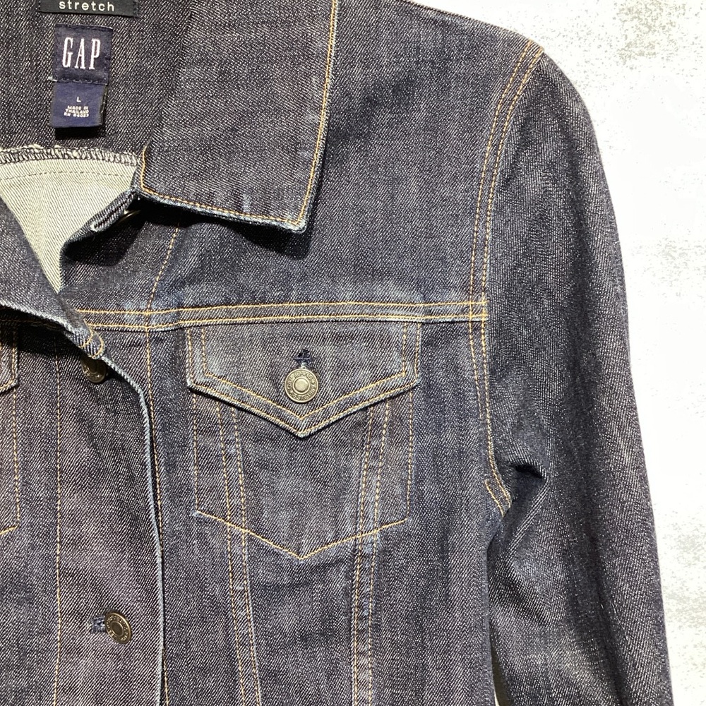 GAP Denim Trucker Jacket Women's Large NWOT Vintage - Picture 4 of 13